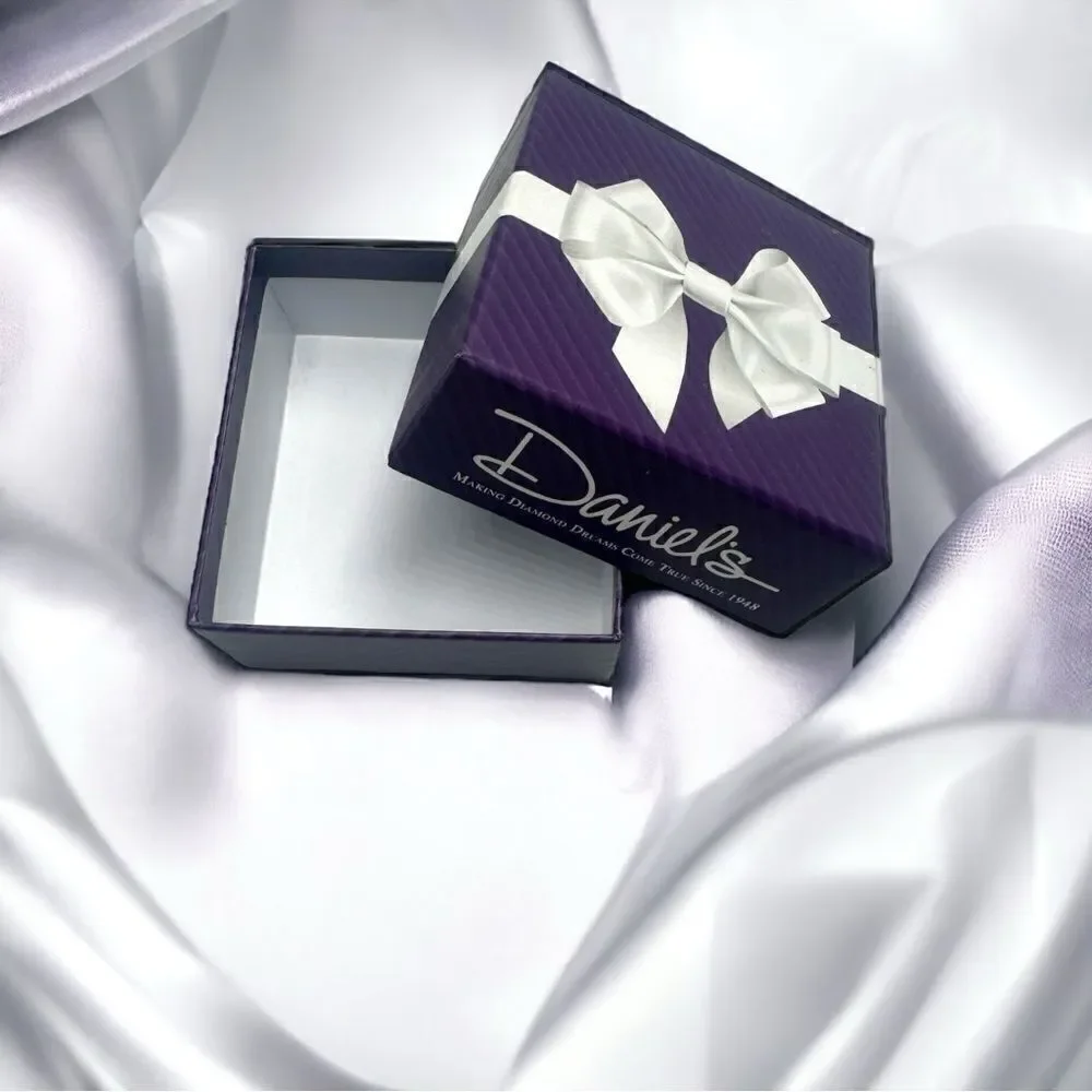 Daniel’s Jewelry l Signature Purple Box with White Bow l 2 Styles l Box only